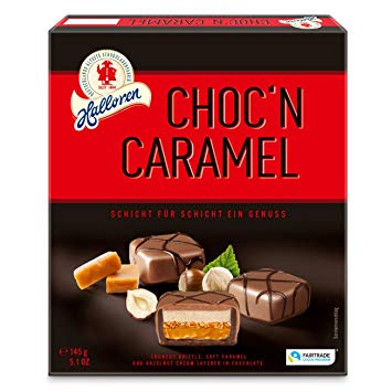 Halloren 145g Choc`n Caramel 1/12 EAN:4014303521861